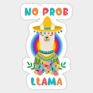 No Probllama Sticker